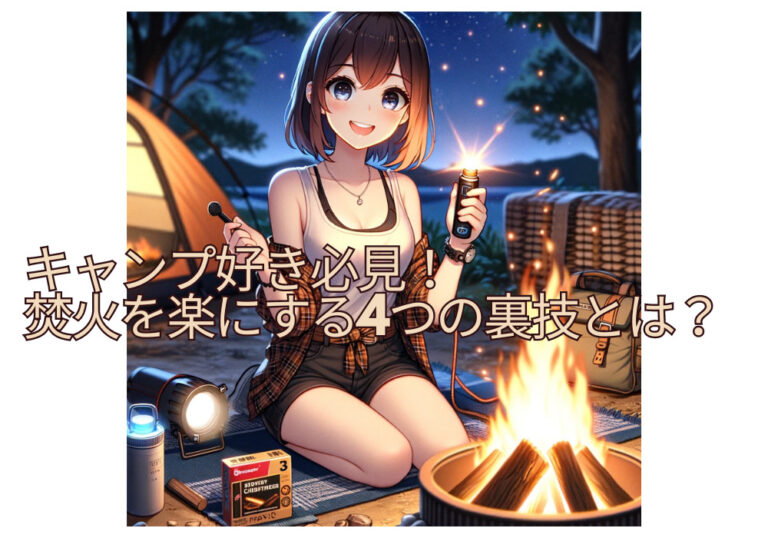 【裏技】キャンプ好き必見！焚火で恥をかかない4つのチート技とは？